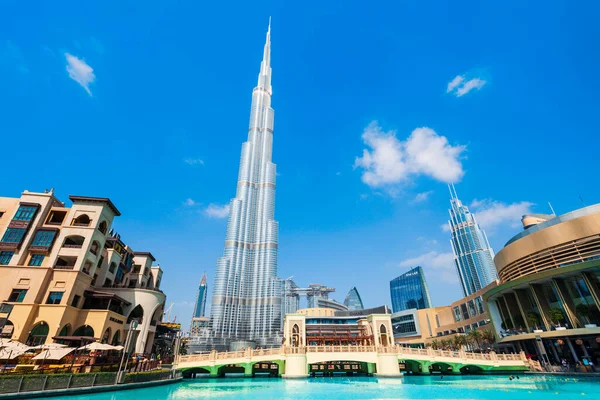 Dubai Emiratos Árabes Unidos Febrero 2019 Burj Khalifa Khalifa Tower — Foto de Stock