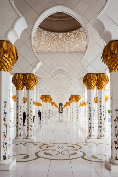Abu Dhabi Vae Februar 2019 Innenraum Der Sheikh Zayed Grand — Stockfoto