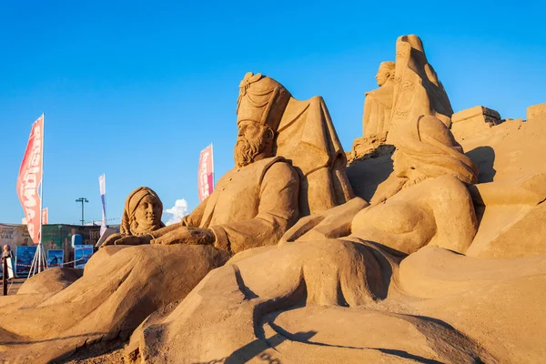 Antalya Turquía Septiembre 2014 Sandland Sand Sculpture Museum Museo Aire — Foto de Stock