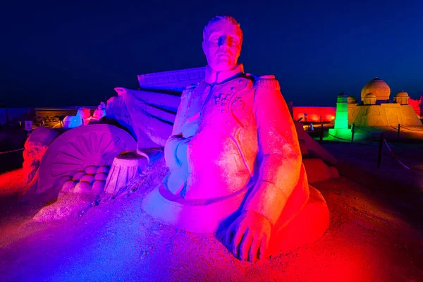 Antalya Turkey September 2014 Sandland Sal Sculpture Museum 안탈리아 해변에 — 스톡 사진