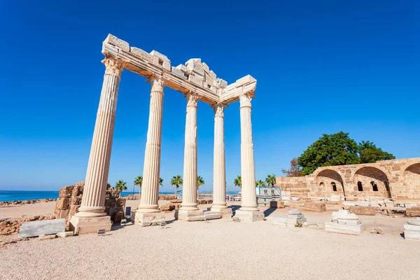 Türkiye Nin Akdeniz Kıyısındaki Antalya Bölgesinde Antik Kentte Bulunan Apollo — Stok fotoğraf