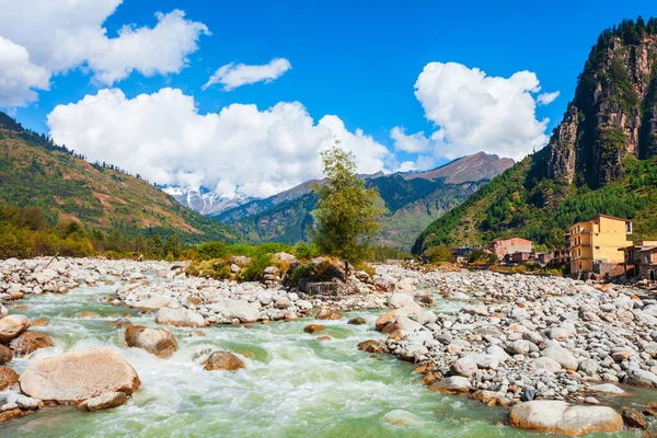 Beas Nehri Hindistan Himachal Pradesh Kentindeki Kullu Vadisi Nde Manali — Stok fotoğraf