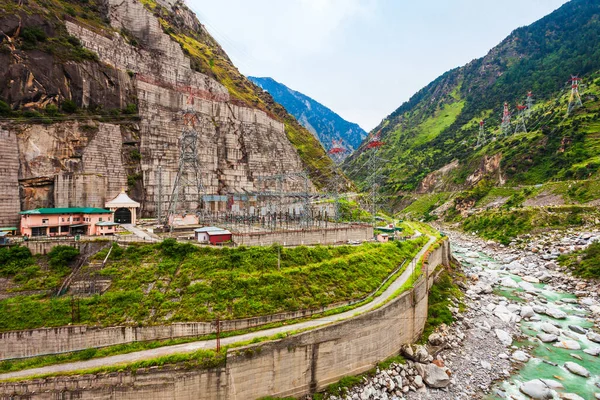 Elektrownia Wodna Dolinie Rzeki Sutlej Stan Himachal Pradesh Indiach — Zdjęcie stockowe