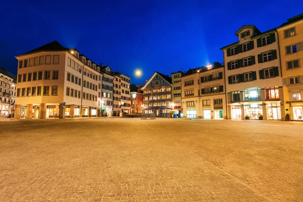 Кольорові Будинки Головній Площі Манстергоф Центрі Міста Цюрих Швейцарії — стокове фото