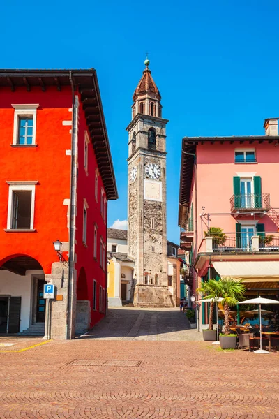Kyrkan Ligger Ascona Stad Nära Locarno Ticino Kantonen Schweiz — Stockfoto