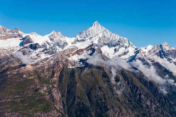 Matterhornské Pohoří Alp Které Nachází Mezi Švýcarskem Itálií — Stock fotografie