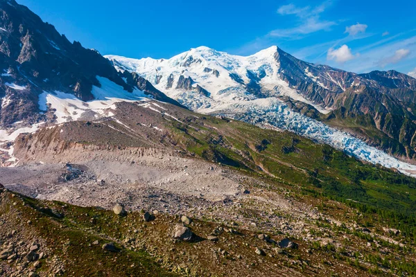 Beyaz Dağ Anlamına Gelen Mont Blanc Veya Monte Bianco Fransa — Stok fotoğraf