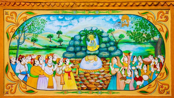 インドのコタ 2019年9月21日 インドのラジャスタン州コタ市にあるコタ ガラ市宮殿の絵画 — ストック写真