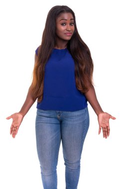 Üzgünüz soran, izole açık eller kadınla