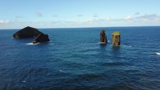 Azoren Küste Landschaft Blick Mosteiros Strand Portugal — Stockvideo