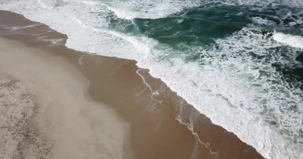 Hermosa playa portuguesa de Barra — Vídeo de stock