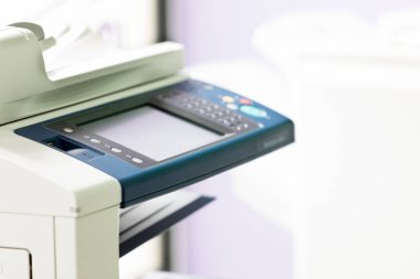 Modern dijital yazıcıda bir kopya merkezinin ayrıntılarını