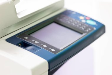 Modern dijital yazıcıda bir kopya merkezinin ayrıntılarını