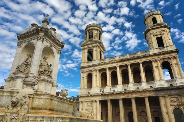 Eglise Saint Sulpice Ist Eine Römisch Katholische Kirche Arrondissement Von — Stockfoto