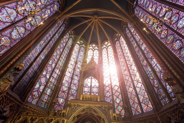 París Francia Octubre 2018 Sainte Chapelle Una Capilla Real Estilo — Foto de Stock
