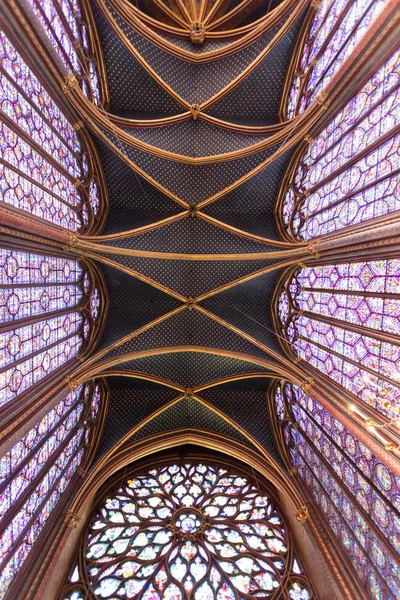 París Francia Octubre 2018 Sainte Chapelle Una Capilla Real Estilo — Foto de Stock