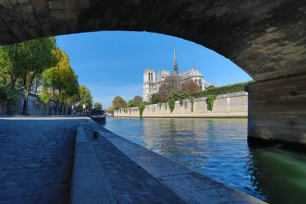 Bazilika Notre Dame Paris Párizs Franciaország Építészet Párizs Látnivalói Képeslap — Stock Fotó