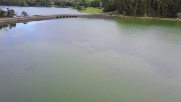 Azory Portugalsko Pobřeží Krajina Ostrově Sao Miguel Mosteiros Beach — Stock video