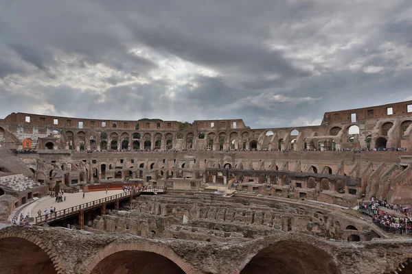 Colosseum in Rome, Italy. Ancient Roman Colosseum is one of the main tourist attractions in Europe.