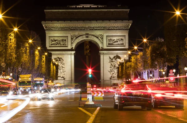 Famoso Arco Triunfo Paris França Outono 2018 — Fotografia de Stock