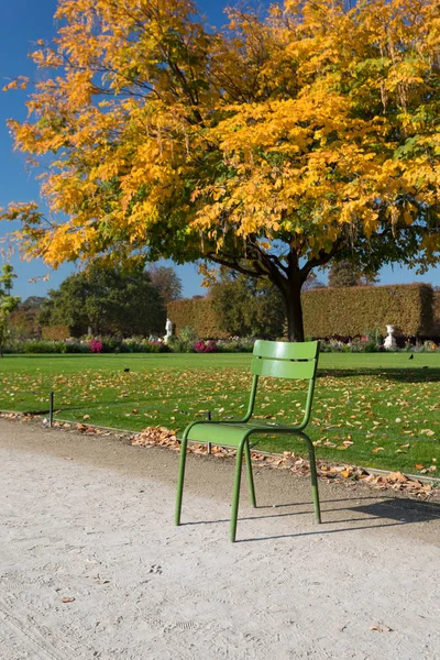 Φθινόπωρο Στο Παρίσι Στον Κήπο Tuileries Γραφική Θέα Του Πάρκου — Φωτογραφία Αρχείου