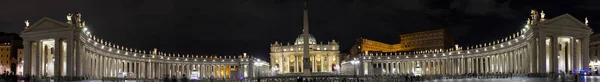 Pohled Basilica San Pietro Noc Vatikán Římě Itálie — Stock fotografie