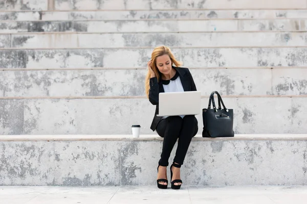 Let me just check my email — Stock Photo, Image