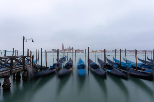 Place Saint Marc Venise Italie Grand Canal Gondoles — Photo