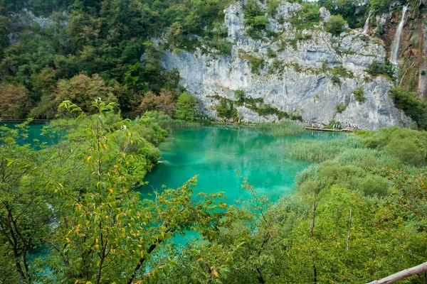 Vue Dans Parc National Des Lacs Plitvice Croatie — Photo