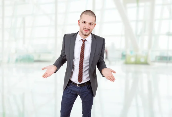 Jovem Empresário Retrato Escritório — Fotografia de Stock