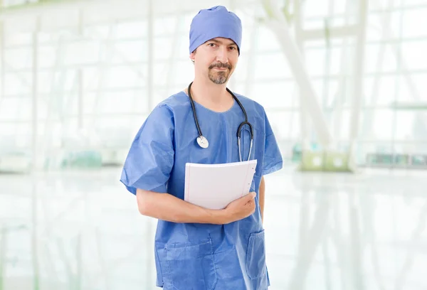 Mature Male Doctor Hospital — Stock Photo, Image