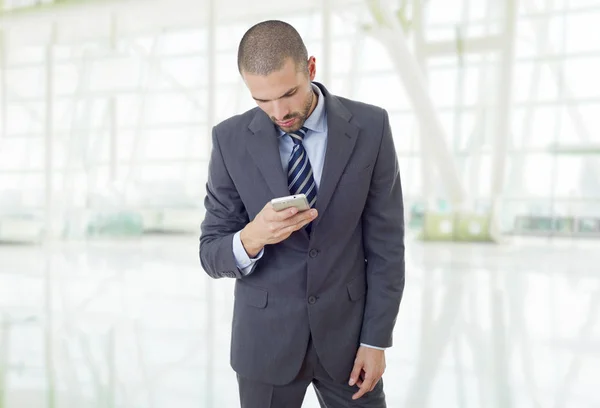 Affärsman Telefon Kontoret — Stockfoto