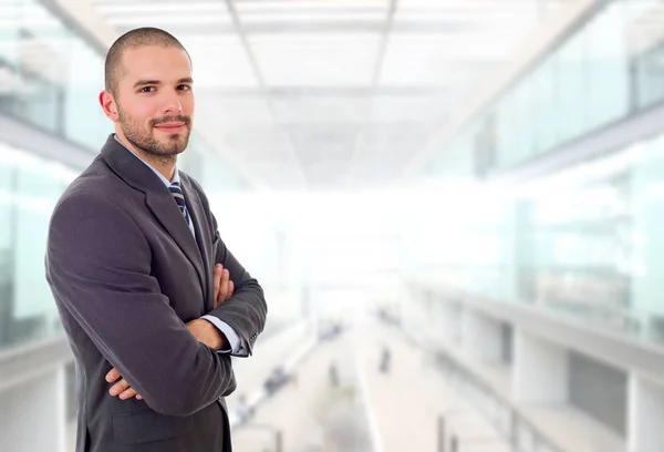 Retrato Del Hombre Negocios Feliz Oficina — Foto de Stock