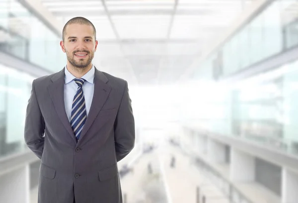 Glücklicher Geschäftsmann Porträt Büro — Stockfoto