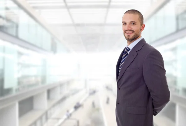 Glücklicher Geschäftsmann Porträt Büro — Stockfoto