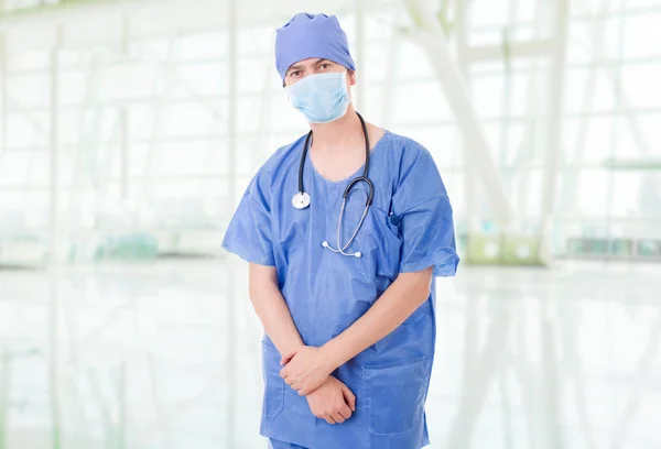Glad Manlig Läkare Sjukhuset — Stockfoto