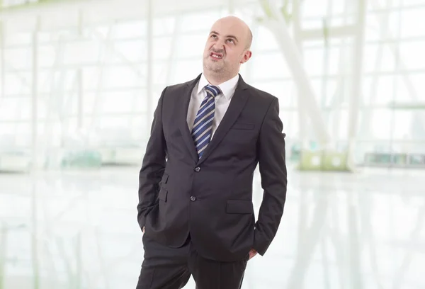 Worried Businessman Suit Looking Office — Stock Photo, Image