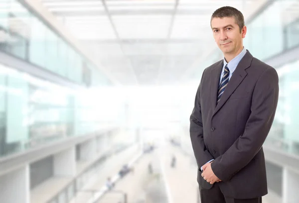 Glücklicher Geschäftsmann Porträt Büro — Stockfoto