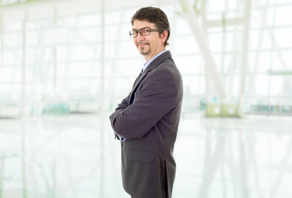 Jovem Empresário Retrato Escritório — Fotografia de Stock