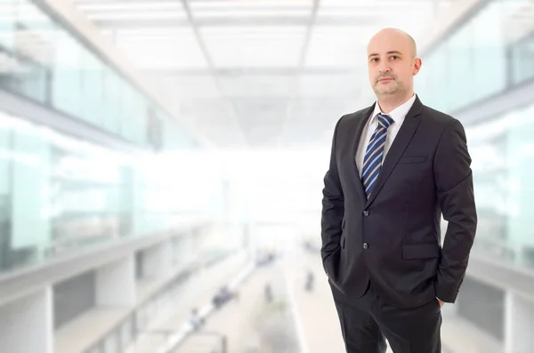 Young Business Man Thinking Office — Stock Photo, Image