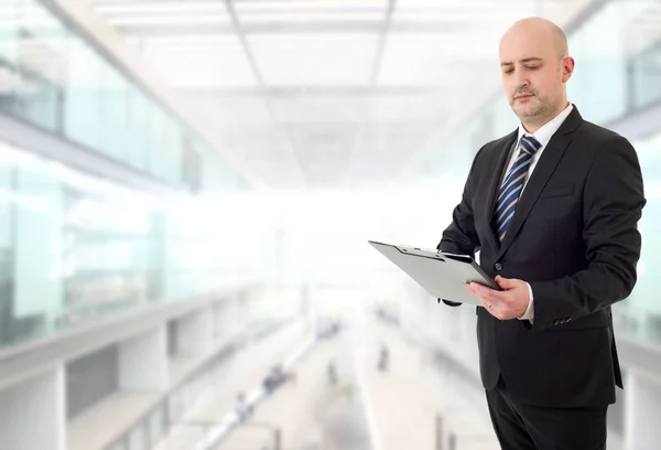 Hombre Negocios Pensando Oficina — Foto de Stock