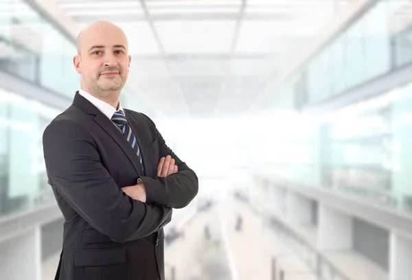 Glücklicher Geschäftsmann Porträt Büro — Stockfoto