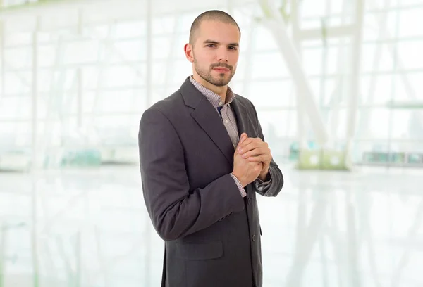 Retrato Homem Negócios Feliz Escritório — Fotografia de Stock