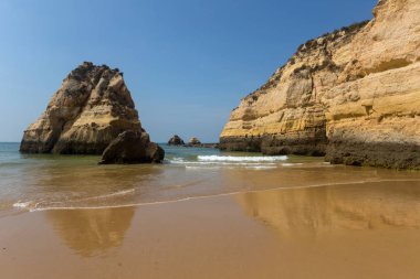 Praia da Rocha plajı, Algarve, Portekiz