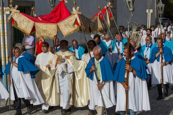ポルト ポルトガルのセニョーラ Abadia の伝統的な宗教的な行列 — ストック写真