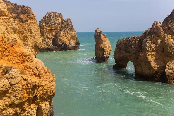 Cliffs Ponta Piedade Lagos Algarve Portugal — Stock Photo, Image