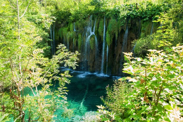 Uitzicht Het Nationaal Park Plitvice Meren Kroatië — Stockfoto