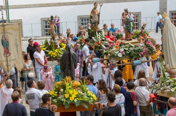 Procesión Religiosa Tradicional Senhora Abadia Amares Portugal — Foto de Stock