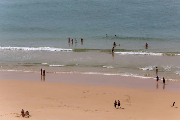 Pessoas Famosa Praia Praia Rocha Portimão Esta Praia Faz Parte — Fotografia de Stock