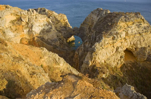 Ponta Piedade Caves Coast Algarve Lagos Portugal — Stock Photo, Image